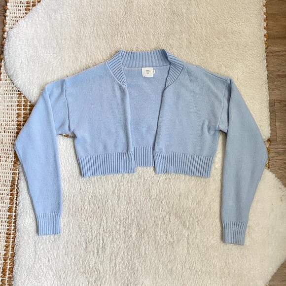 Luna Ivy Cropped Knit Sweater w/ Customizable Front – Size Small - Picture 1 of 9